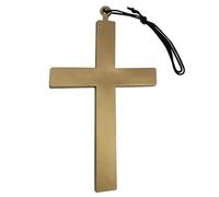 Kreuz Halskette, Priester Collana a Forma Croce in Plastica, Collana con Croce per Sacerdote, Monaco, Suora, Vescovi, Pastore, Ciondolo Crocifisso per Halloween, Pasqua, Carnevale, Cosplay