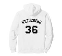 Kreuzberg 36 - Distretto di Berlino Nero nostalgico Felpa con Cappuccio