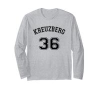 Kreuzberg 36 - Distretto di Berlino Nero nostalgico Maglia a Manica