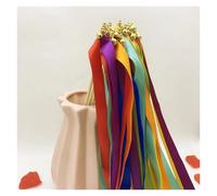 KRFVGYQNK Bastoncini con Nastri Colorati Assortiti, 50 PCS Multicolor Silk Ribbon Wands for Wedding And Birthday Party Decorations Rhythmic Dance(Colour L)