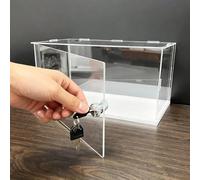 KRFVGYQNK Kunststoffvitrine, Cubo da esposizione in acrilico chiuso con chiave, dimensioni multiple, scatola copertura antipolvere for vetrina collezione(30x30x20cm(12"x12"x8"))