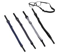 KRFWGUU 4Pezzi Cinturini Regolabili Per Occhiali, Elastico Cinturino Occhiali Da Sole, Cinghia Occhiali Lettura, Per Uomo Donna Bambino,Occhiali Da Sole Anti-Smarrimento Cinghie