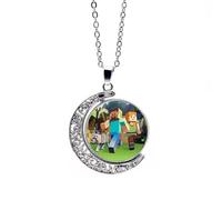 Krilucly 1 pezzi Collana Anime, Collane con Ciondolo a Forma di Cartone Animato, Collana Personalizzata per Bambini, Collana Personaggio Cartoon, Compleanno Regali Creativi regali di Gioielleria
