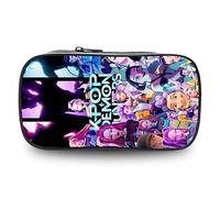 Krilucly Kpop Demon Astuccio, Huntrix Astuccio Bambino di Grande Capacità, Anime Hunters Studenti Cancelleria Matita Borsa, astuccio con Cerniera di Grande Capacità per Scuola e L'ufficio, J