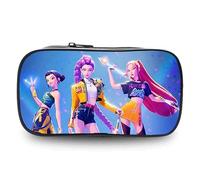 Krilucly Kpop Demon Astuccio, Huntrix Astuccio Bambino di Grande Capacità, Anime Hunters Studenti Cancelleria Matita Borsa, astuccio con Cerniera di Grande Capacità per Scuola e L'ufficio, I