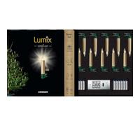 Krinner Lumix SuperLight 75543 - Candele a LED senza fili, 9 cm, con telecomando e batterie, set base da 12 pezzi