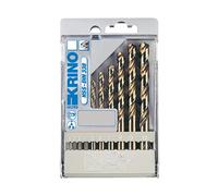 KRINO 01135201 Set di Punte per Trapano Rettificate al Cobalto 8% per Acciaio Inox, Grigio