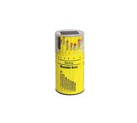 Kit Serie Punte Krino 19 Pz HSS - DIN Trapano Ferro Metallo e Muro da 1 a 10 mm