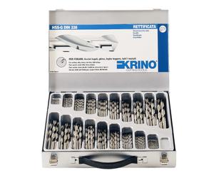 Krino cassetta valigetta 150 punte rettificate serie corta kit trapano