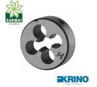 KRINO FILIERA FILETTATURA METRICA PASSO FINE ACCIAIO CROMO VANADIO DA M6 A M30