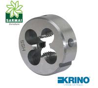 KRINO FILIERA TONDA HSS-G DIN223 RETTIFICATA PASSO FINE FILETTATURA METRICA ISO