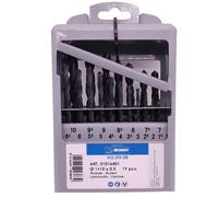 KRINO serie 19 pezzi punte per ferro rettificate da 1mm a 10mm HSS 008/110