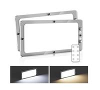 Kriogor 2 Pcs Plafoniera LED 12V Camper con Interruttore, 15W 2000LM Luci Camper Interno 12 V, 3000-4500-6000K Plafoniera LED 12V per Camper, 198 LEDs Plafoniera Interna 12V per Rimorchio, Auto, Barca