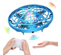 Kriogor Nuovi Drones à Main, Mini Drone UFO Mains Libres Rotaion 360°, Télécommande LED Avion Jouet Volant Cadeau per Bambini