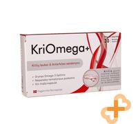 KRIOMEGA + 30 Pillole Olio di Krill Puro Omega-3 Non Leave An Sgradevole Gusto