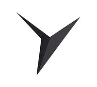 KRIPINC Applique da Parete Interno LED Triangolare in Ferro, Applique Nero, Lampada a Muro Industrial, Lampada a Parete Vintage per Soggiorno, Camera da Letto, Comodino, Hotel, Bar (Luce Calda)