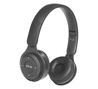 Kripyery Cuffie Bluetooth over-ear, pieghevoli, wireless, microfono integrato, Hi-Fi, ergonomiche, senza fili, bassi pesanti, pratiche cuffie per casa, ufficio, cellulare, PC, TV, giochi (nero)