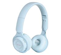 Kripyery Cuffie Bluetooth sopra l'orecchio, cuffie wireless pieghevoli microfono integrato HiFi ergonomico wireless pesante Bass pratico auricolare per casa ufficio cellulare PC TV Gaming (blu)