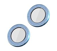 Kripyery Occhiali temperati con lenti 1 set accessori per cellulari compatti compatibili con iPhone 14 13 Pro Plus Pro Max Mini pellicole per lenti per fotocamera del telefono blu per iPhone13Pro/13ProMax
