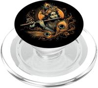 Krishna che suona flauto e corona di piume di pavone PopSockets PopGrip per MagSafe