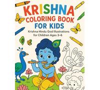 Krishna Coloring Book for Kids: Krishna Hindu God Illustrations for Children Ages 3-6