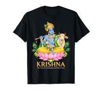 Krishna Il Dio della Compassione E Dell'Amore Divino Maglietta