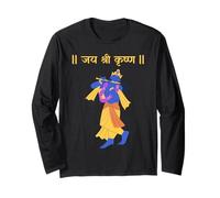 Krishna Janmashtami Krishna Flute Jai Shree Krishna Sanskrit Maglia a Manica