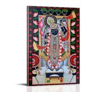 Krishna Pichwai Indian Religion Culture Art, poster decorativo da parete, per soggiorno, camera da letto, decorazione moderna per camera familiare, 20 x 30 pollici (50 x 75 cm)