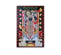 Krishna Pichwai Indian Religion Culture Art, poster decorativo da parete, per soggiorno, camera da letto, decorazione moderna per camera familiare, 20 x 30 pollici (50 x 75 cm)