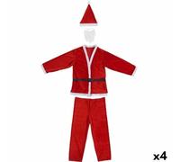 E_0002_S3630083 Krist+ Costume per Adulti Babbo Natale Taglia unica Bianco Rosso