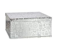 Krist+ Set di scatole decorative natalizie renna argento cartone