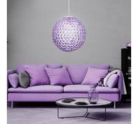Kristallleuchte Lampada a Sospensione Soggiorno Sfere Lilla 1x E27 D 40 CM [EEK: Inaditato]
