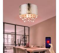 Kristallleuchte Plafoniera da Soggiorno Smart LED Dimmerabile Telecomando RGB [EEK: G]