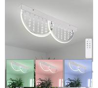 Kristallleuchte Plafoniera Telecomando Dimmerabile RGB LED L 60cm