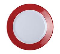 Kristallon DE602 Gala in melamina, 260 mm, 10 1/4," orlo rosso