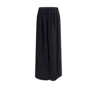 Kristina Ti Black Fleece Wool Long Skirt - IT40 | M