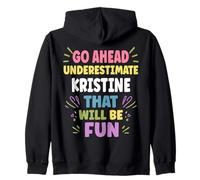 Kristine Personalized Women's Gift Custom Kristine Felpa con Cappuccio