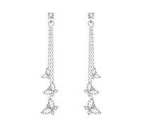 KristLand Orecchini di Cristallo per Le Donne Orecchini Argento Sterling Butterfly Orecchini Con Cristallo Dangle Oro Placcato Party Gift Box per Le Donne e Ragazze