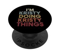 Kristy Name Kristy Personalized Name First Given PopSockets PopGrip Adesivo