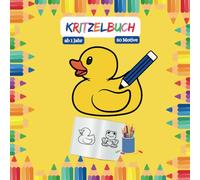 KRITZELBUCH ab 1 Jahr 50 Motive: Kritzelmalbuch für Kinder ab 1 Jahr- 50 einfache Motive zum Kritzeln und Ausmalen - perfekt für kleine Kinder ab 1 Jahr