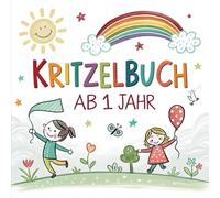 Kritzelbuch ab 1 Jahr: Liebevoll gestaltetes Malbuch für Kleinkinder ab 1 Jahr mit einfachen und großen Tiermotiven zum Ausmalen und Entdecken - Dickes Ausmalbuch