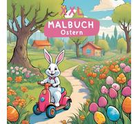 Kritzelmalbuch für Kinder ab 2 Jahren: XXL Malbuch mit liebevollen Oster-Motiven: Kritzel-Ausmalbuch mit großen Ostermotiven