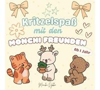 Kritzelspaß mit den Monchi Freunden: Kritzelbuch für Kinder ab 1 Jahr | Malbuch für Kleinkinder