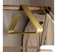 KRIVS Appendiabiti triangolari 5 grucce in Metallo Solido for Cappotto, Pantaloni, Sciarpa, stendibiancheria, Guardaroba, 5 Pezzi, Oro Rastrelliere (Color : 5pcs Gold)