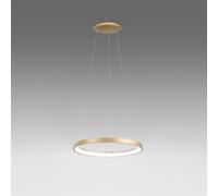 KRIZIA S/M SOSPENSIONE COLORE ORO A LED 3000K 2800LM 50W DIMMERABILE IN ALLUMINIO D.58CM