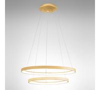 KRIZIA Sospensione GEA LUCE Alluminio Acrilico LED 3000K D. 58 a 2 Anelli