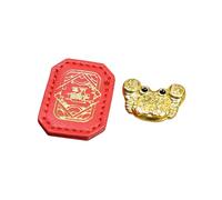 KRJGOERG Fengshui - Portafoglio, a forma di granchio, portafortuna, ornamento decorativo con ricchezza quotidiana per una maggiore durata e stabilità finanziaria