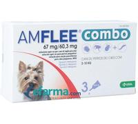 Krka Farmaceutici Milano Amflee Amflee Combo Spot-on Soluzione 3 Pipette L 67 MG + 60,3 MG per Cani da 2 a 10 kg