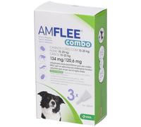 Krka Farmaceutici Milano Amflee Amflee Combo Spot-on Soluzione 3 Pipette 134 MG + 120,6 MG Cani da 10 a 20 kg