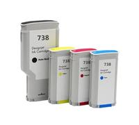 KRLAZdN Qualità compatibile con la cartuccia d'inchiostro DesignJet T850 T950 HP738 modello(1 Set (300ML-130ML))